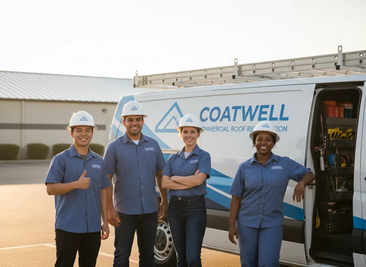 Commercial roof coating company in Everson, PA