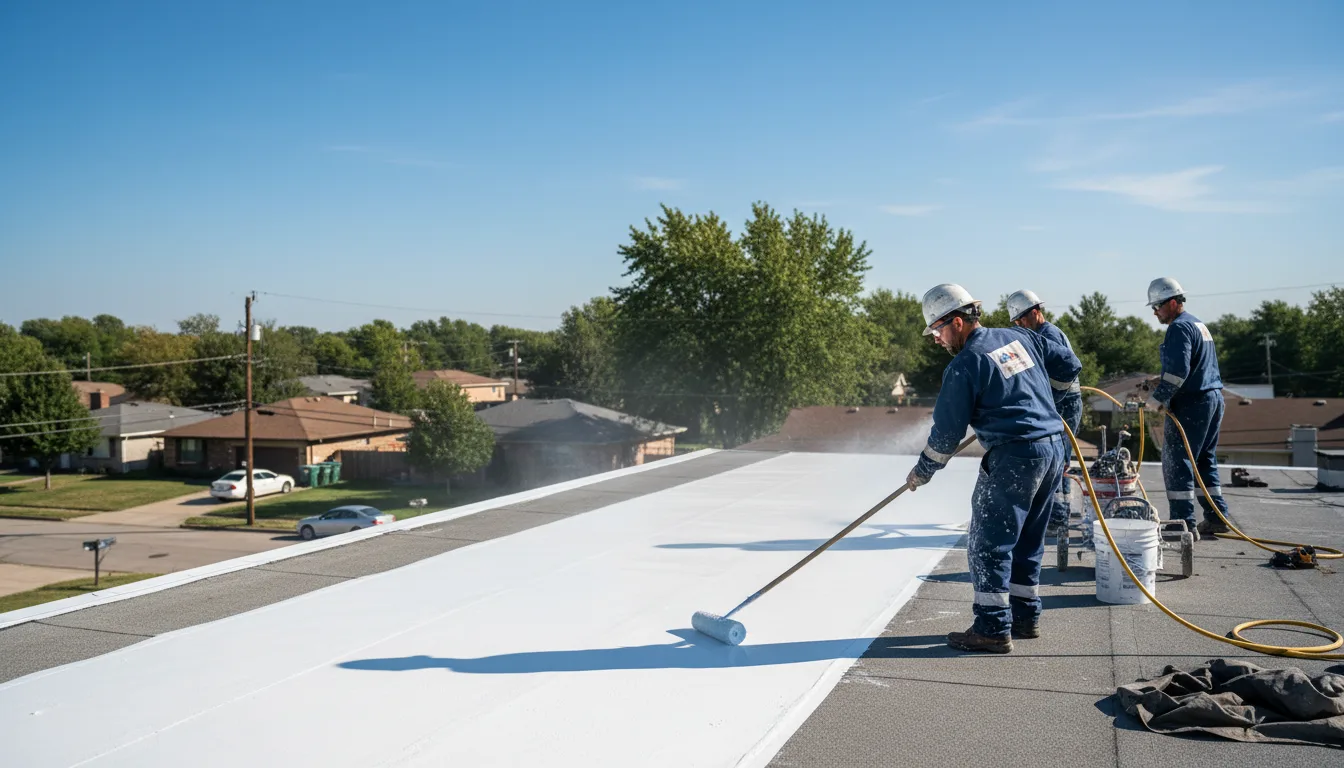 Commercial roof coating in Everson, PA near me